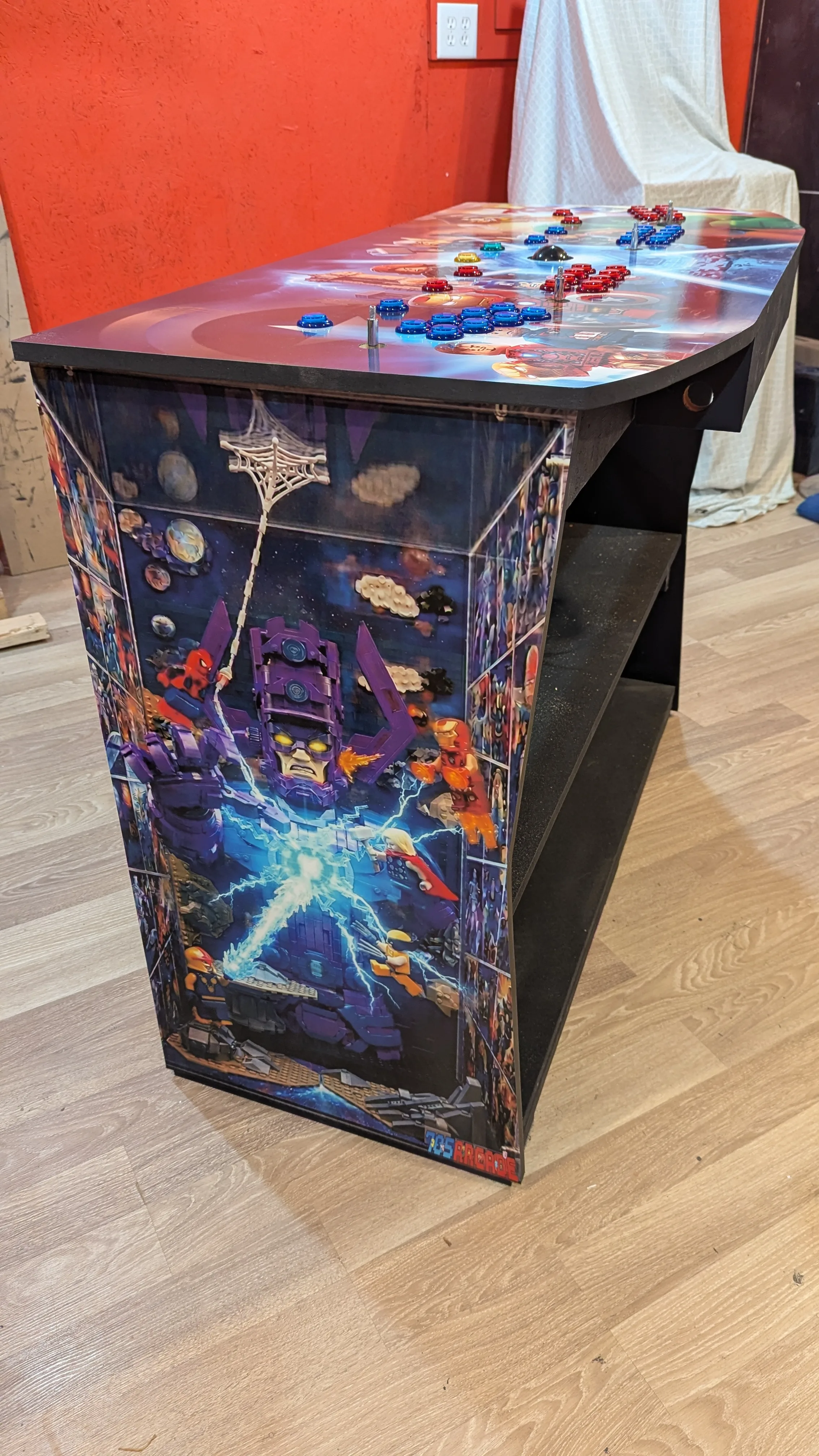 Lego Marvel Avengers Arcade in progress right side