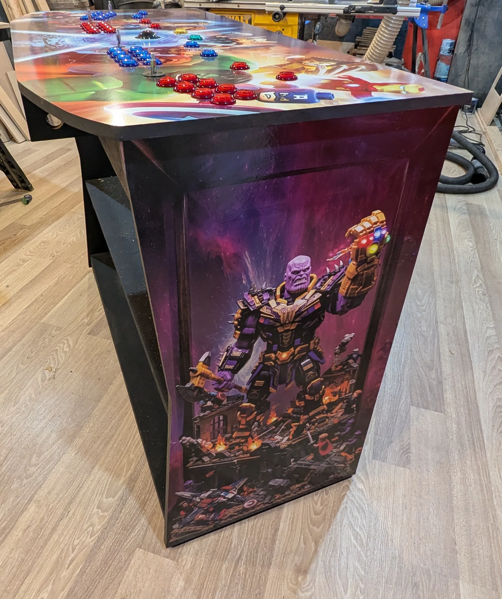 Lego Marvel Avengers Arcade in progress left side