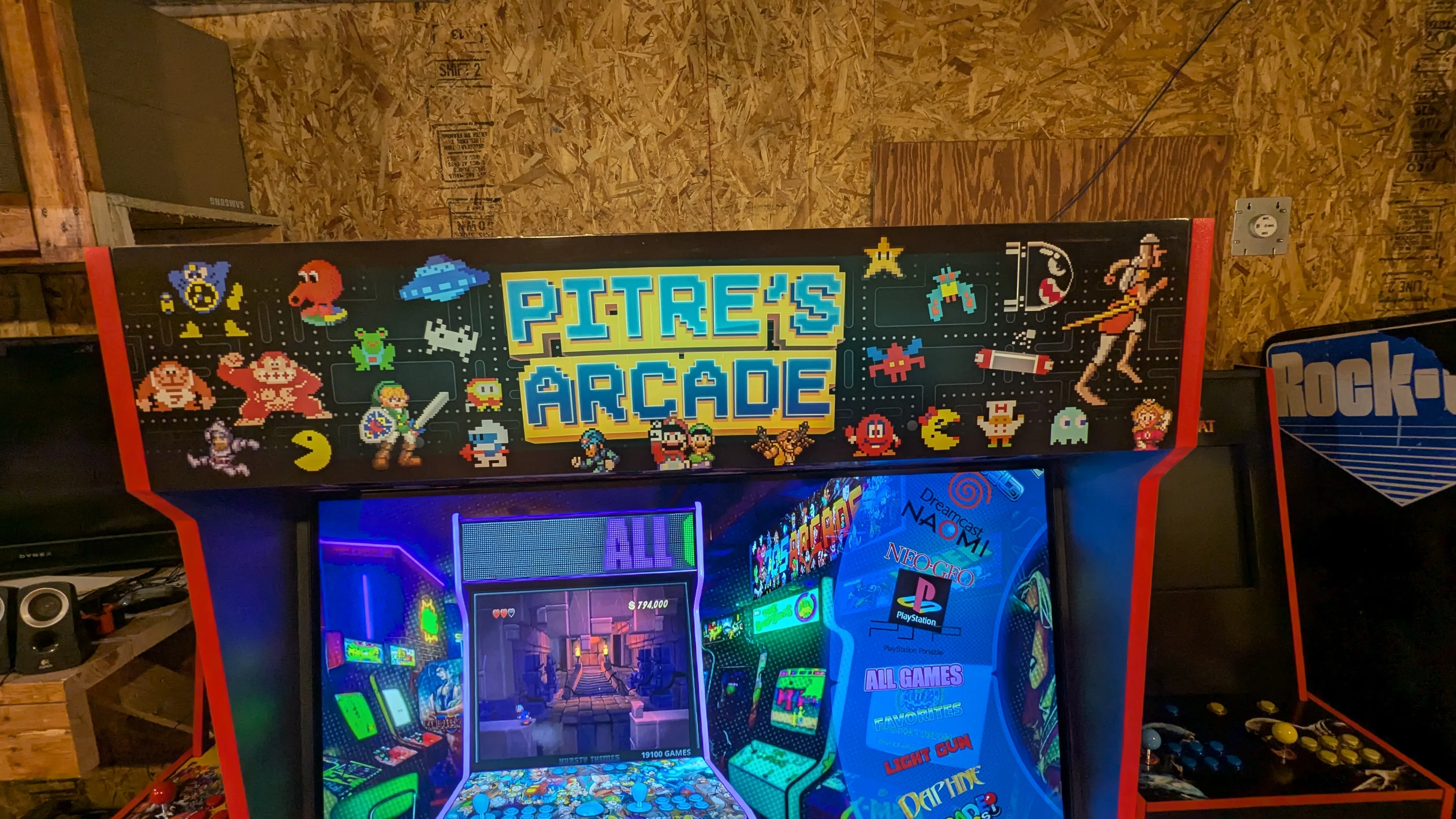 Close-up of the Pixel Edition Epic custom marquee