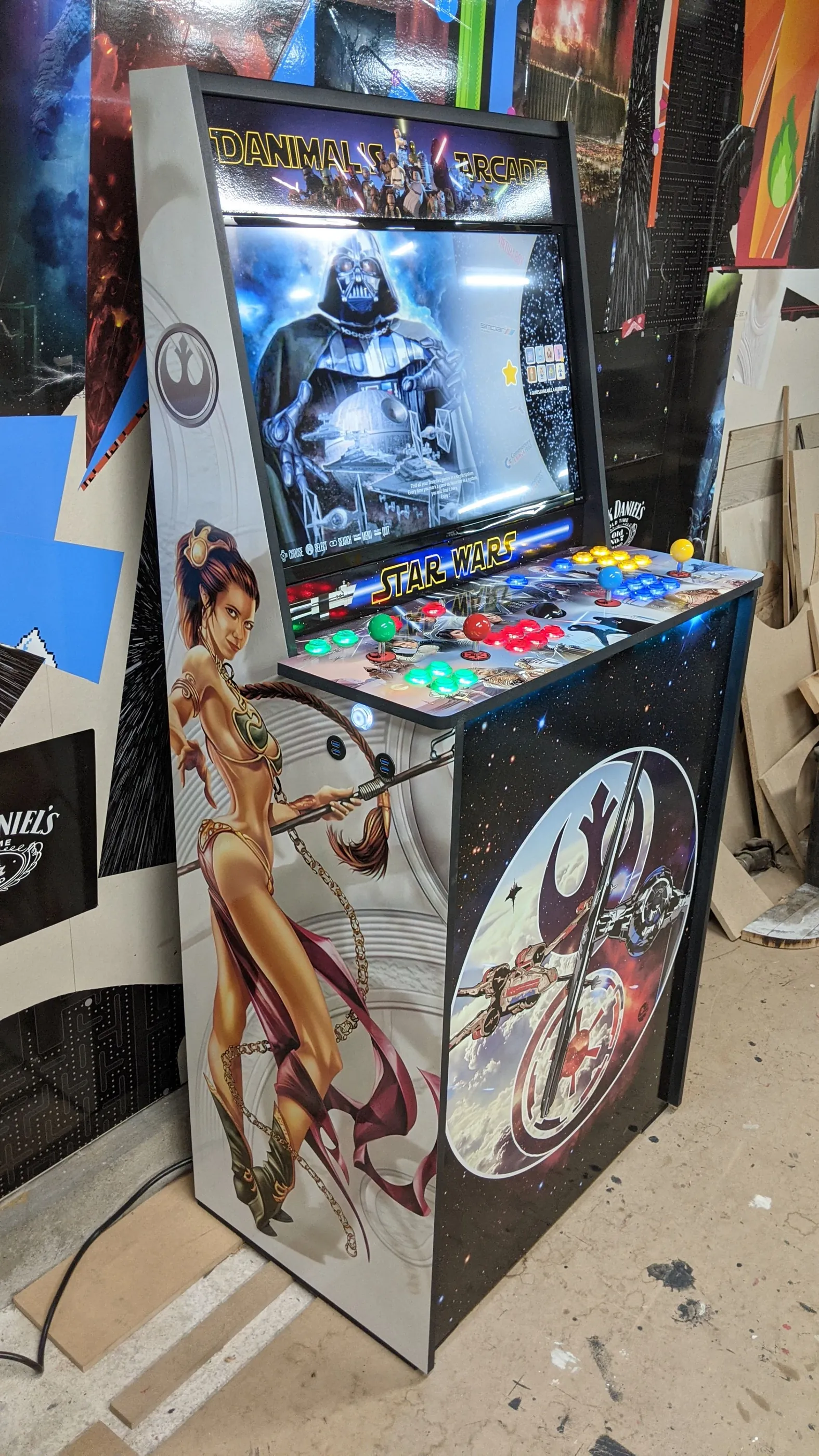 Opposite side view of the custom Star Wars graphics wrap